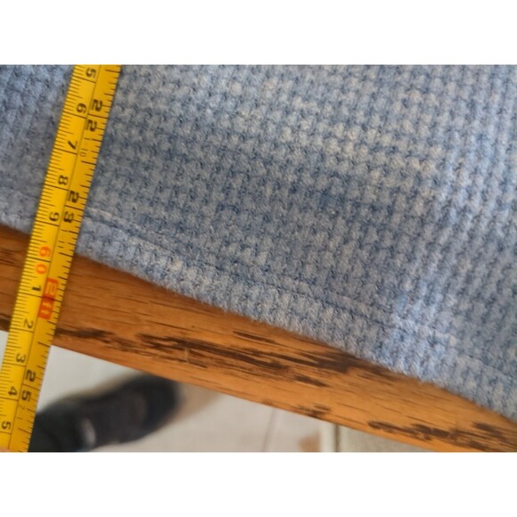 J. Jill Wearever Collection Top LG Blue Boat Neck Waffle Weave 3/4 Sleeve - Picture 8 of 12